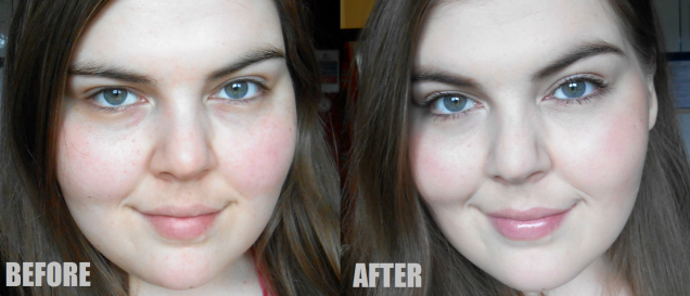 Before and after super-naturals makeup